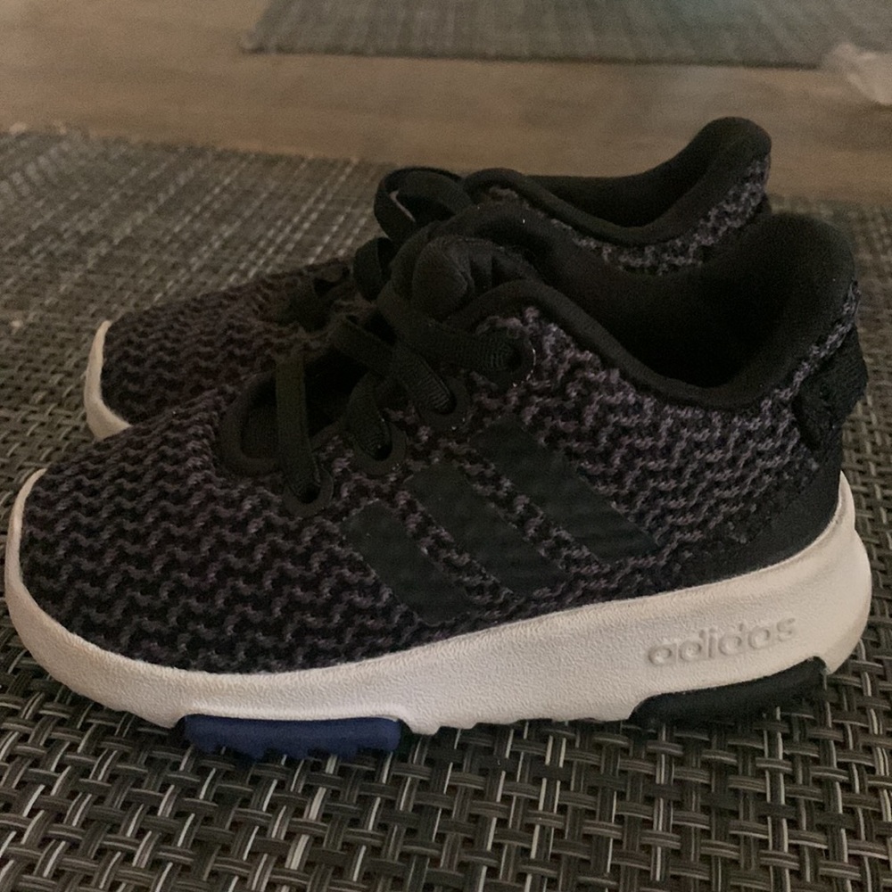 Adidas Cloudfoam Shoes Little Kids/Toddler Size 5K Black Sneakers SMA 23M001